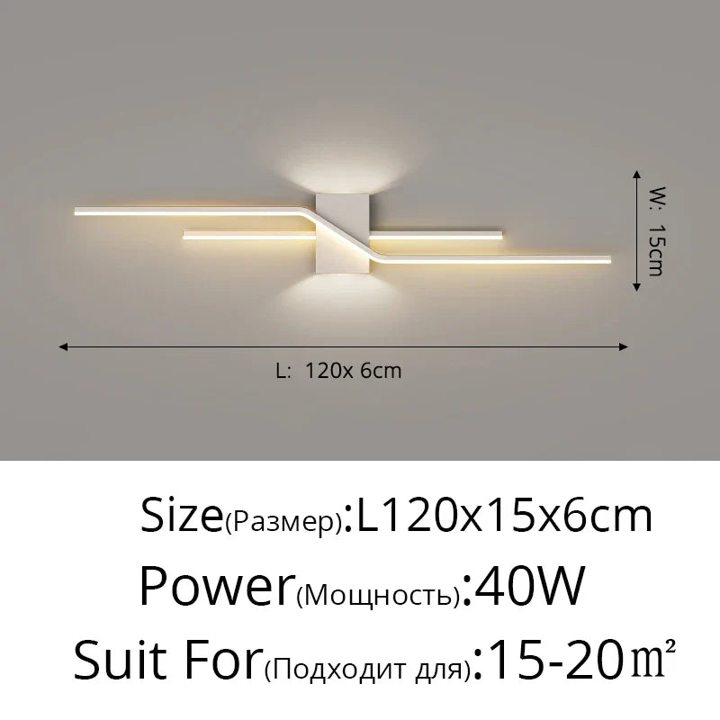 DecorBites™ LED Wall Lamp: Modern Long Strip Design for Aisle, Bedroom, Closets - Indoor Sconces Lighting