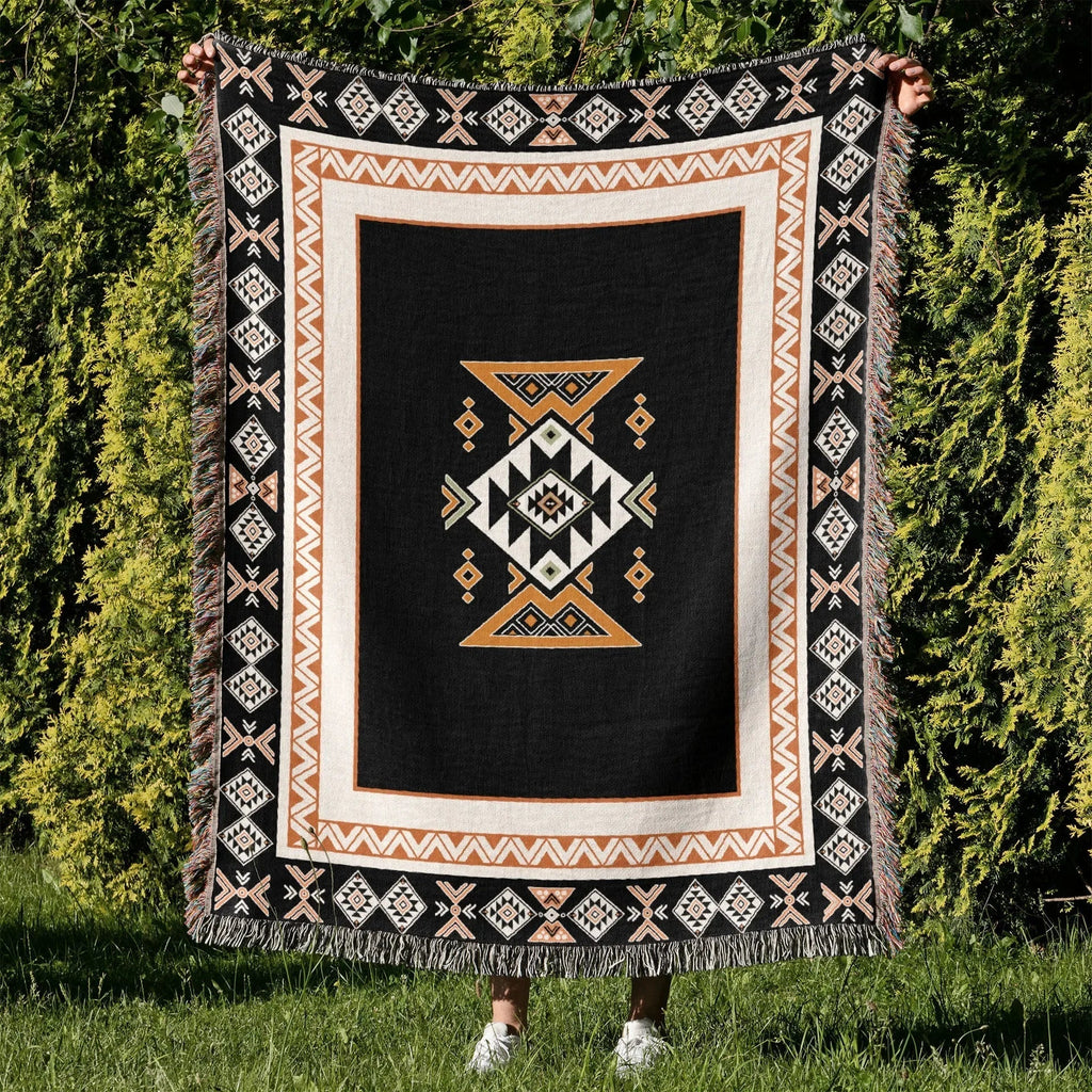 DecorBites™ Cozy Nordic Camping Blanket and Sofa Cover – Boho Outdoor Line Blanket for Home and Hotel Decor