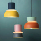 Macaron Acrylic Pendant Light With Iron Shade