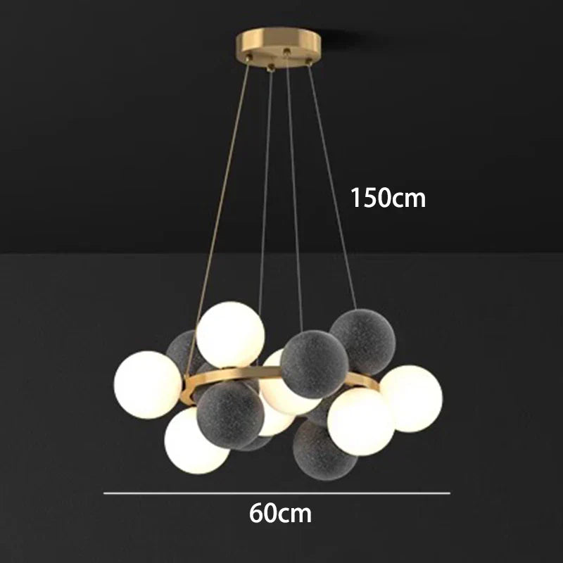 ثريات LED معلقة من DecorBites™ لديكور المنزل العصري، إضاءة داخلية لغرف المعيشة وغرف الطعام
