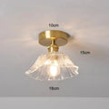 Vintage Flower Glass Pendant Light
