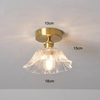 Vintage Flower Glass Pendant Light