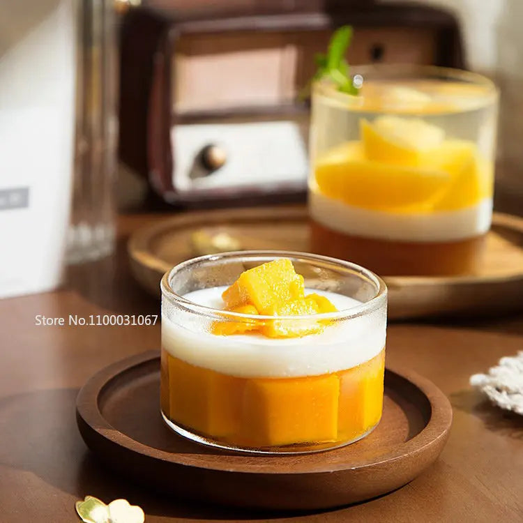 أكواب DecorBites™ للحلويات والمشروبات الكوكتيل من الزجاج المقاوم للحرارة العالية لحفلات الزفاف والحفلات