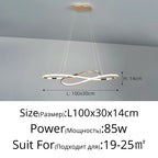 Nordic Minimalist Metal Pendant Light Chandelier