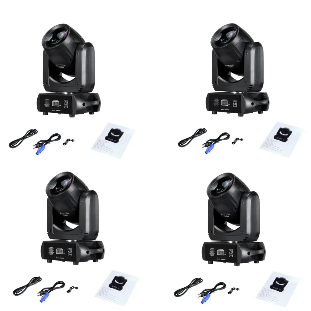 DecorBites™ 150W Mini LED Moving Head Beam & Spot Light with 18 Rotating Prisms
