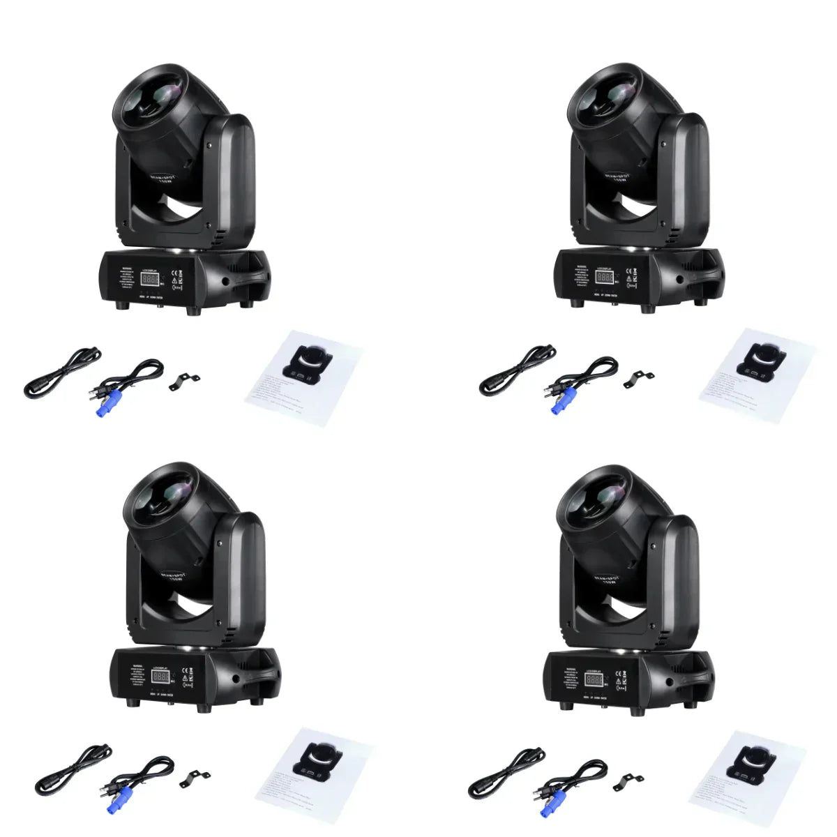 DecorBites™ 150W Mini LED Moving Head Beam & Spot Light with 18 Rotating Prisms