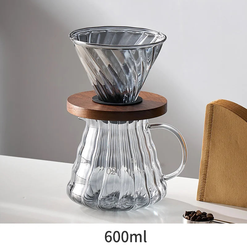 DecorBites™ Hand Punch Coffee Pot Gooseneck Spout Kettle Long Mouth Maker