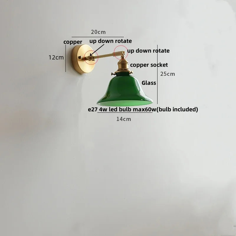 DecorBites™ Clear Glass LED Wall Lights with Pull Chain Switch.