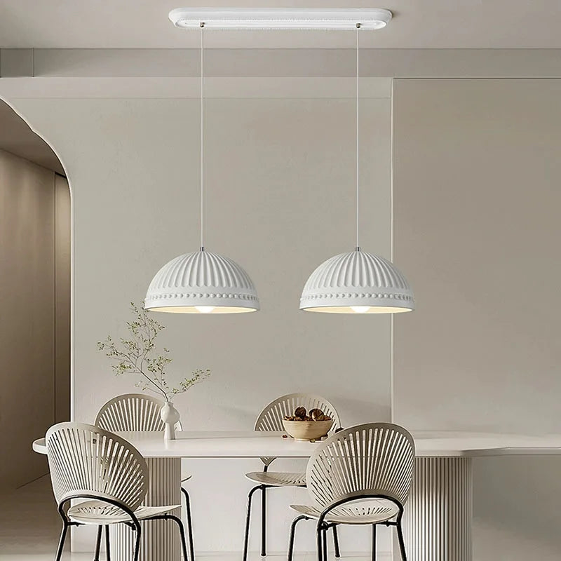 DecorBites™ French Cream Style LED Chandelier for Restaurant Bar and Kitchen