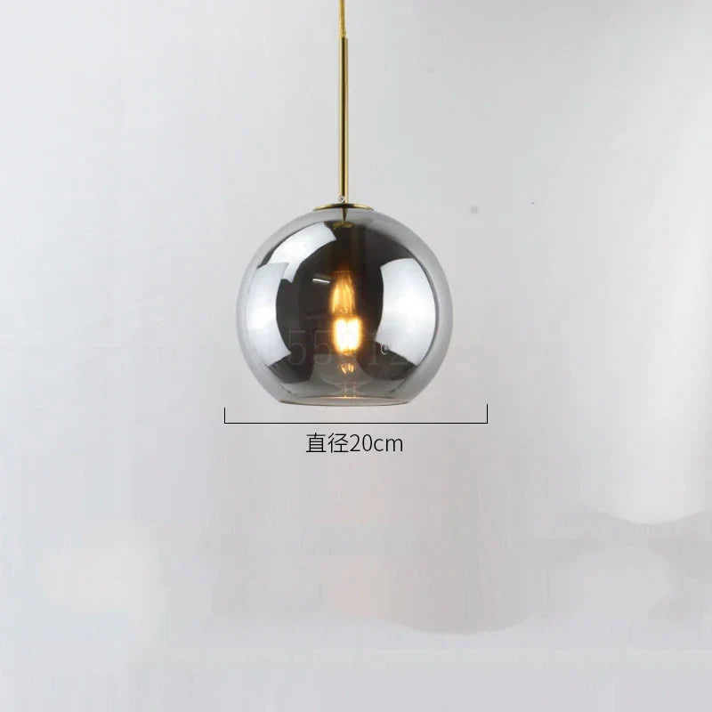 DecorBites™ Glass Ball LED Pendant Lights for Chic Home Decor and Lighting