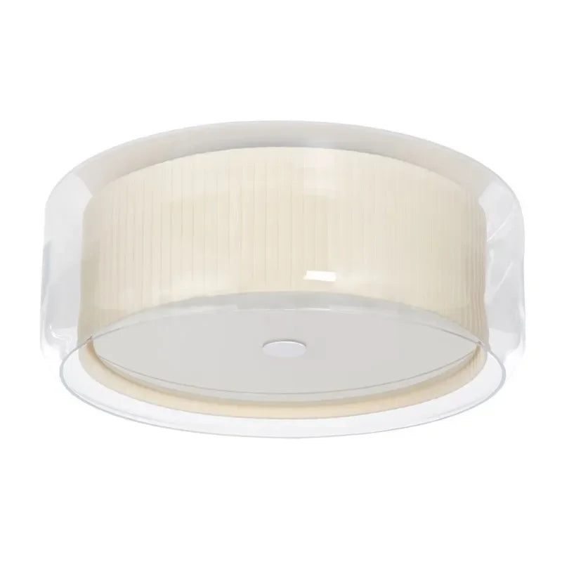DecorBites™ Glass Shade Ceiling Lamp: Round Flush Mount Light for Hallway, Bedroom, Kitchen.