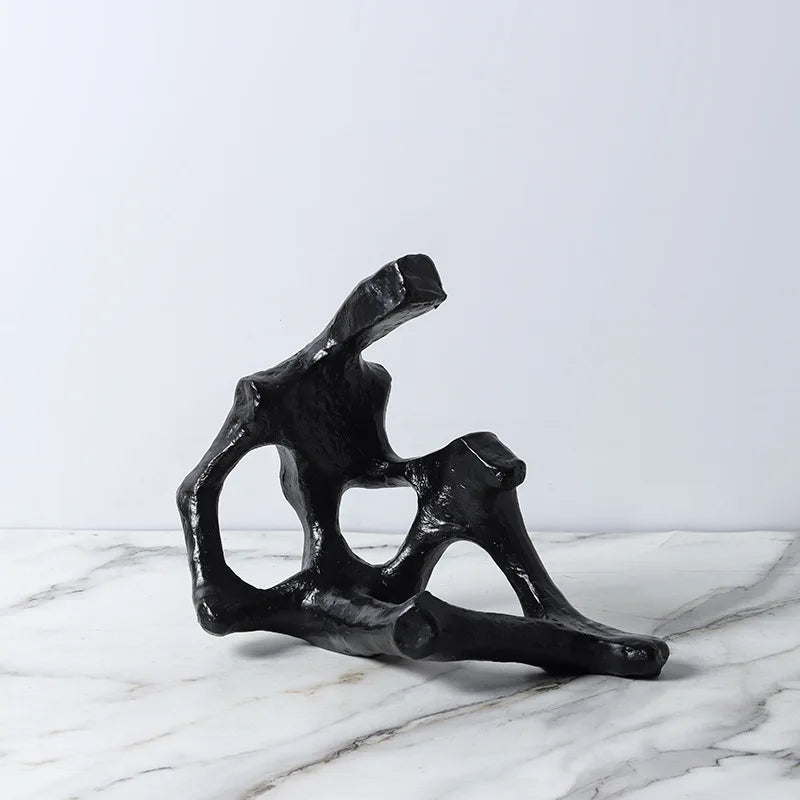 DecorBites™ Abstract Skeleton Decor Figure Sculpture | Home Decoration Figurine