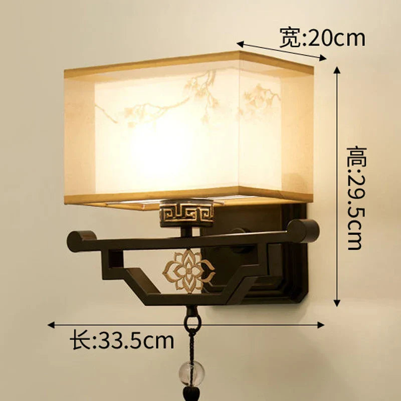 DecorBites™ مصباح حائط قماشي أنيق لغرفة المعيشة وغرفة النوم، وحدات إضاءة LED حديثة