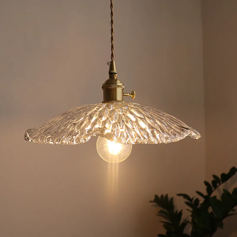 DecorBites™ مصباح معلق LED زجاجي أخضر - ثريا نحاسية حديثة على الطراز الاسكندنافي