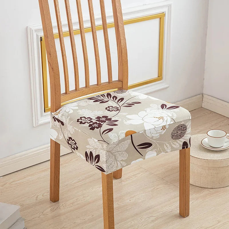 DecorBites™ Elastic Print Chair Cover Slipcovers Protector - Svetanya Inspired