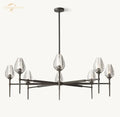 DecorBites™ Crystal Tulip Chandelier Pendant Light Living Room Dining Bedroom Luxury Glass Lighting