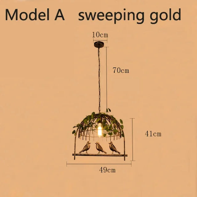 DecorBites™ Birdcage Pendant Lights: Elegant Decoration for Restaurants, Bars, and Living Rooms