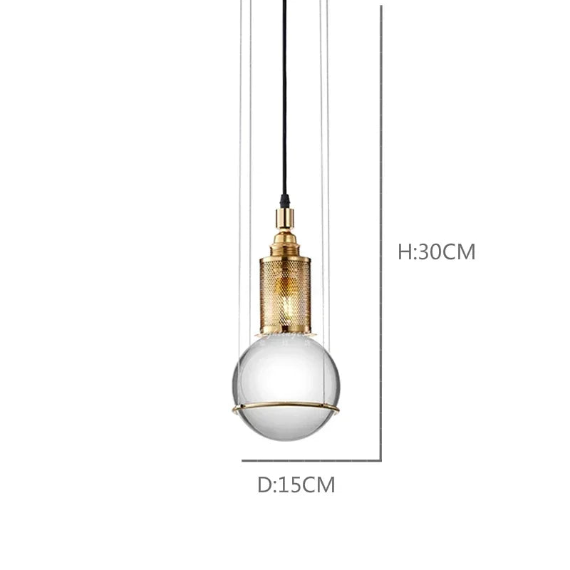 مصباح DecorBites™ الكريستالي المعلق LED لغرفة الطعام والمطعم وغرفة النوم