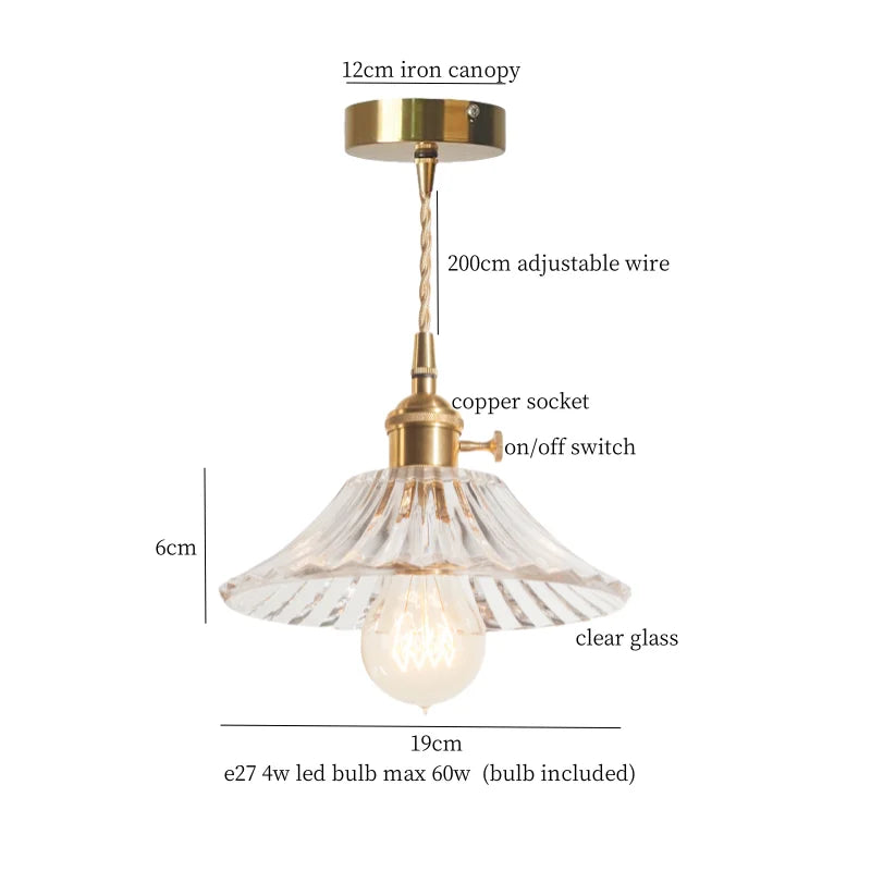 مصباح تعليق LED من الزجاج الأخضر DecorBites™ - مصباح معلق اسكندنافي حديث