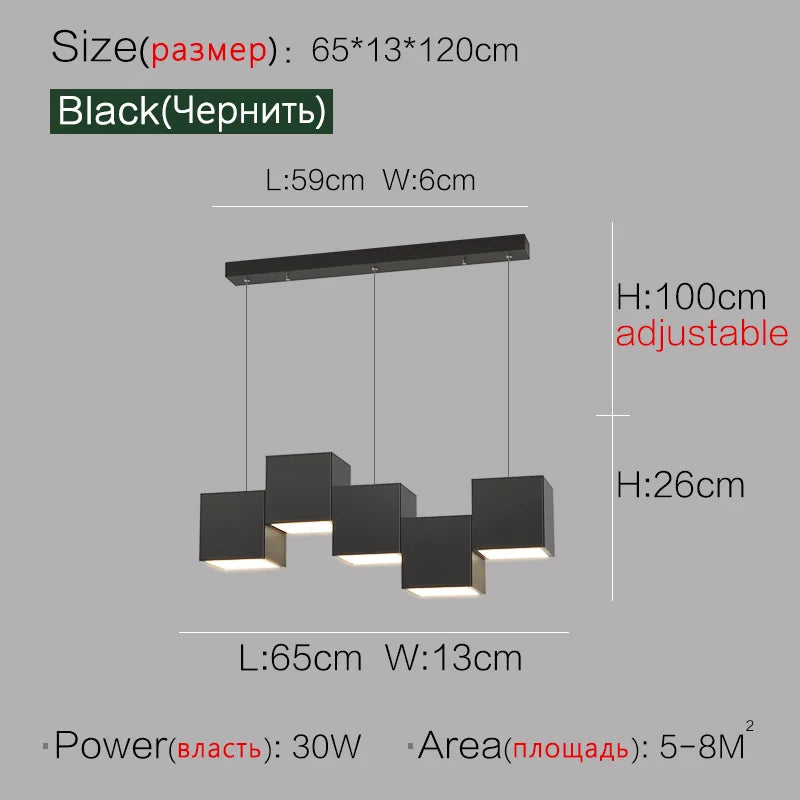 DecorBites™ Geometric Dining Room Pendant Lights: Modern Design for Bar & Office Tables