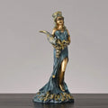 DecorBites™ Greek Wealth Goddess Fortuna Figurine Plouto Fortune Sculpture Decor Gift