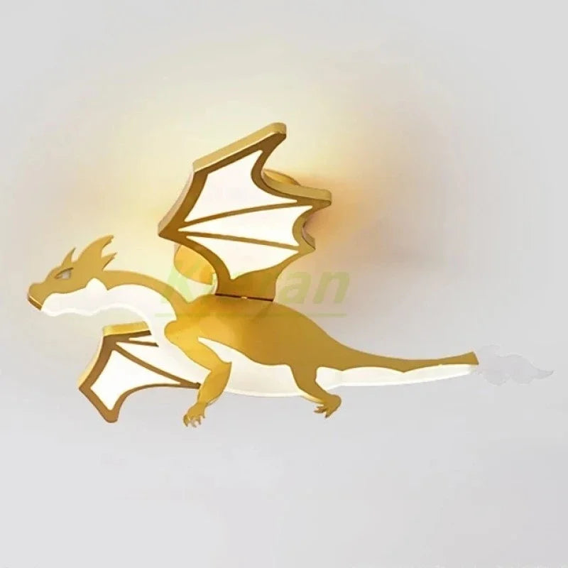 مصباح سقف التنين الذهبي DecorBites™ LED لغرفة النوم والدراسة والمطعم