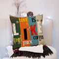 DecorBites™ 45x45cm Peach Skin Pillow for Living Room Sofa Bed Chair Office Pillowcase
