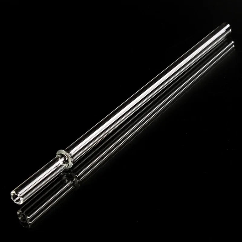 DecorBites™ Glass Straws: Reusable Heat-Resistant Long Drinking Straws, Wholesale for Milk Tea