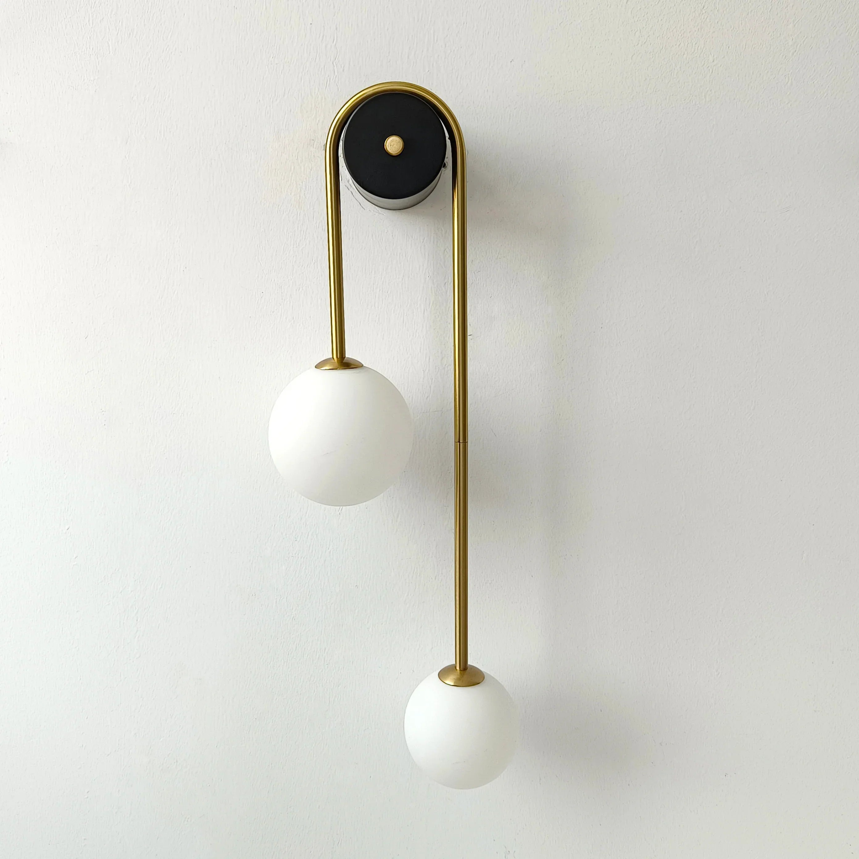 DecorBites™ Glass Ball Gold LED Wall Lamp for Modern Home Decor & Lighting