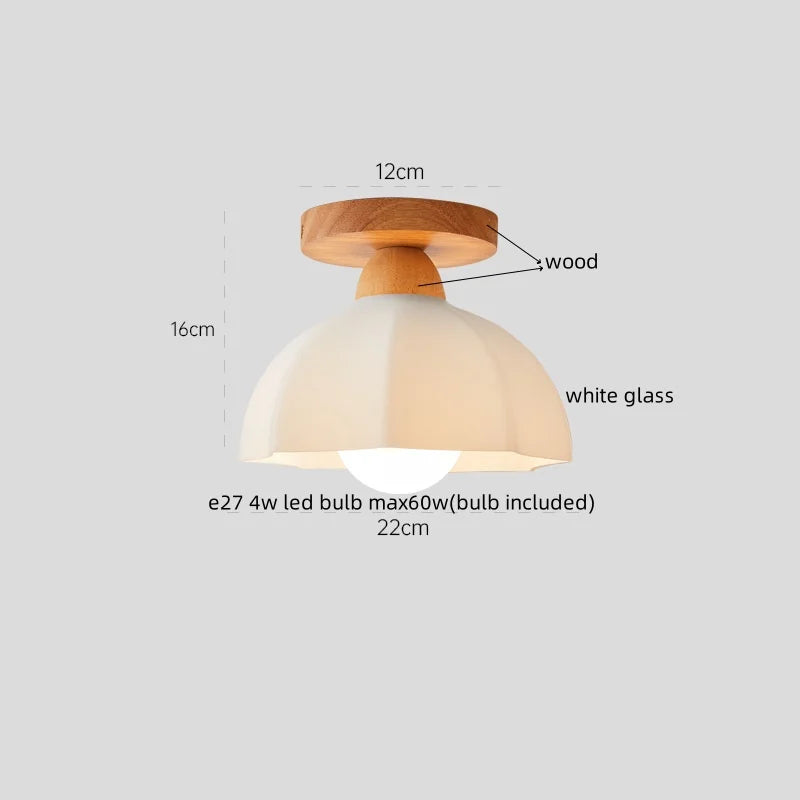 DecorBites™ LED Wood Acrylic Ceiling Lamp Modern Art Decor Light Fixture