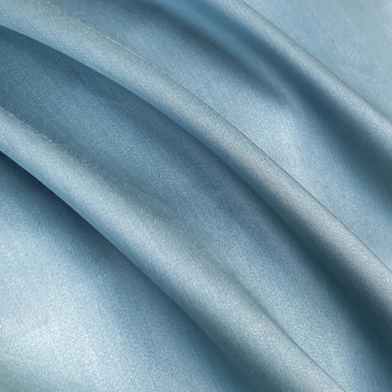 DecorBites™ Cotton Solid Color Bedding Set, Premium Quality Embroidery Quilt Cover, Single Bed.