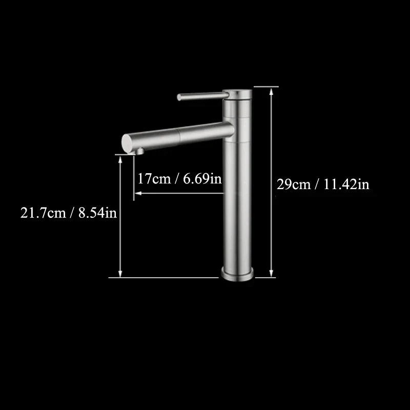DecorBites™ 360 Rotating Basin Faucet Deck Mounted Single Handle Mixer Tap