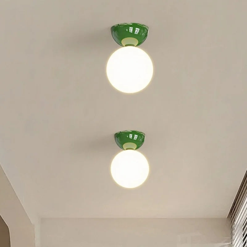 DecorBites™ Iron Glass LED Ceiling Lights Modern Home Decor Lighting G9 Lamparas