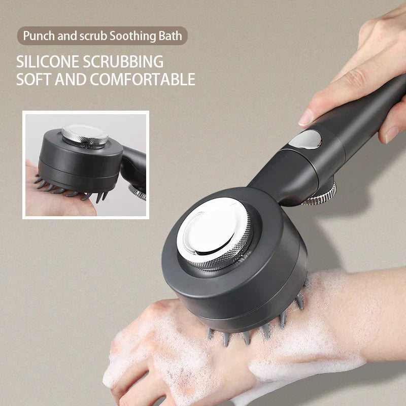 DecorBites™ Adjustable High Pressure Shower Head with 3 Modes and Hose Base