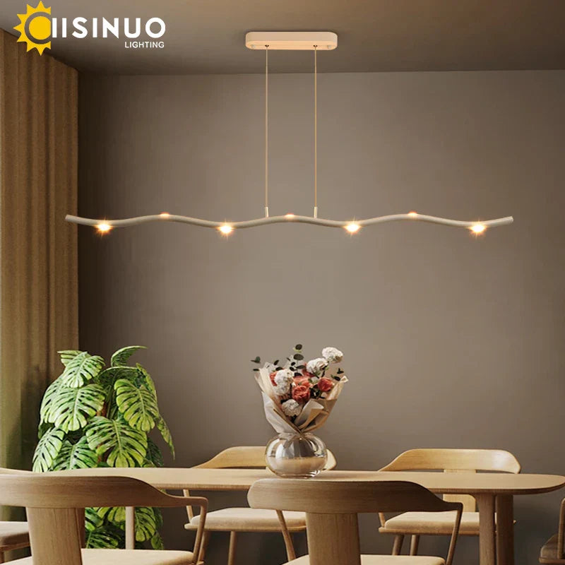 DecorBites™ LED Wave Pendant Light for Office Dining Living Room Decor