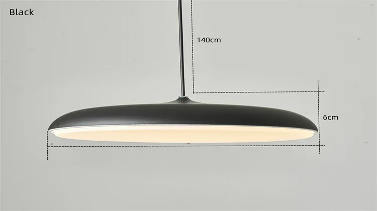 UFO Aluminum Pendant Light With Round Shade