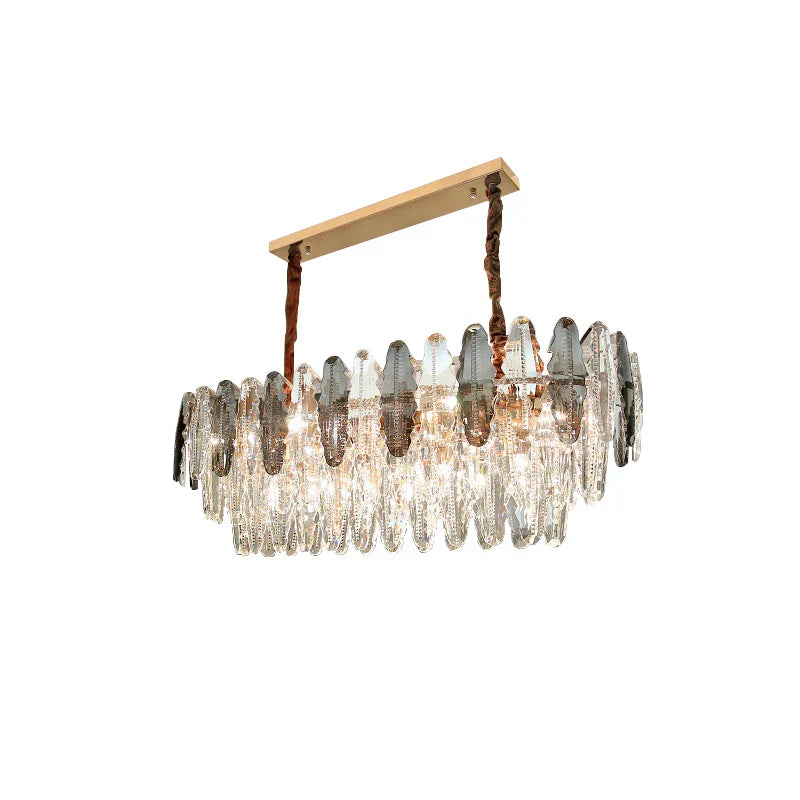 Lustre LED Leaf DecorBites™ : Éclairage de décoration moderne pour salon et escalier tournant duplex
