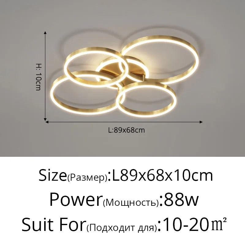 ثريا DecorBites™ LED: مصابيح عصرية لغرف المعيشة والدراسة والنوم، ثريات مدخل دائرية الشكل