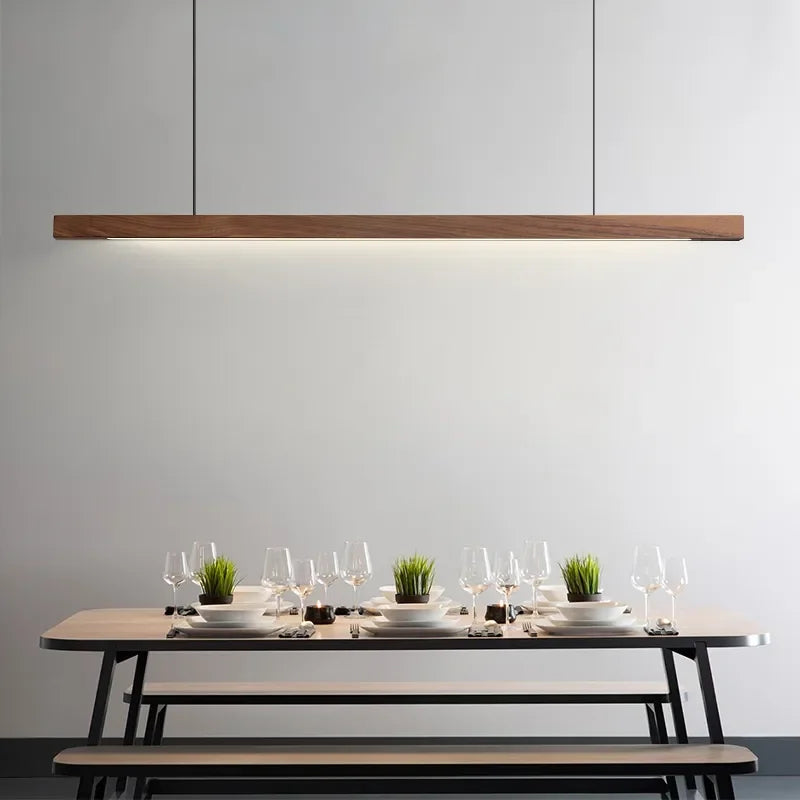 إضاءة تعليق خطية LED من DecorBites™: إضاءة عصرية لجزيرة المطبخ وغرفة الطعام