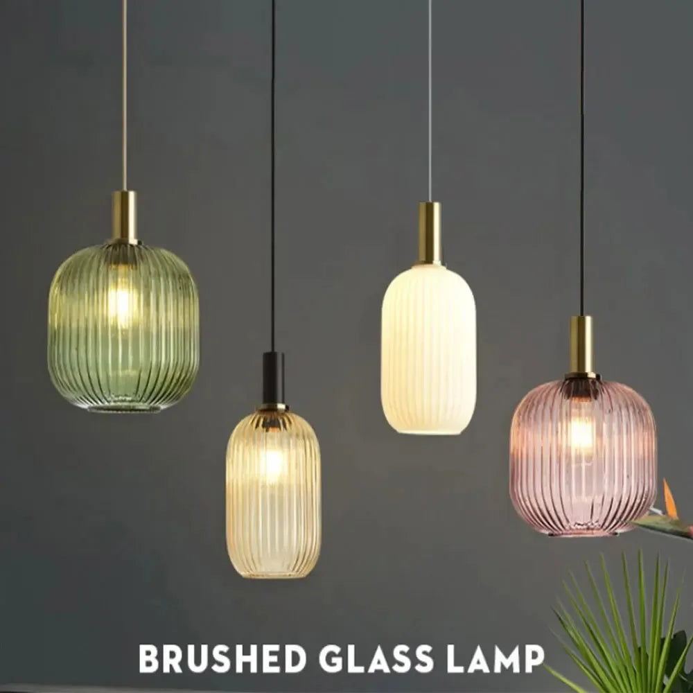 Nordic Japanese Glass Pendant Light