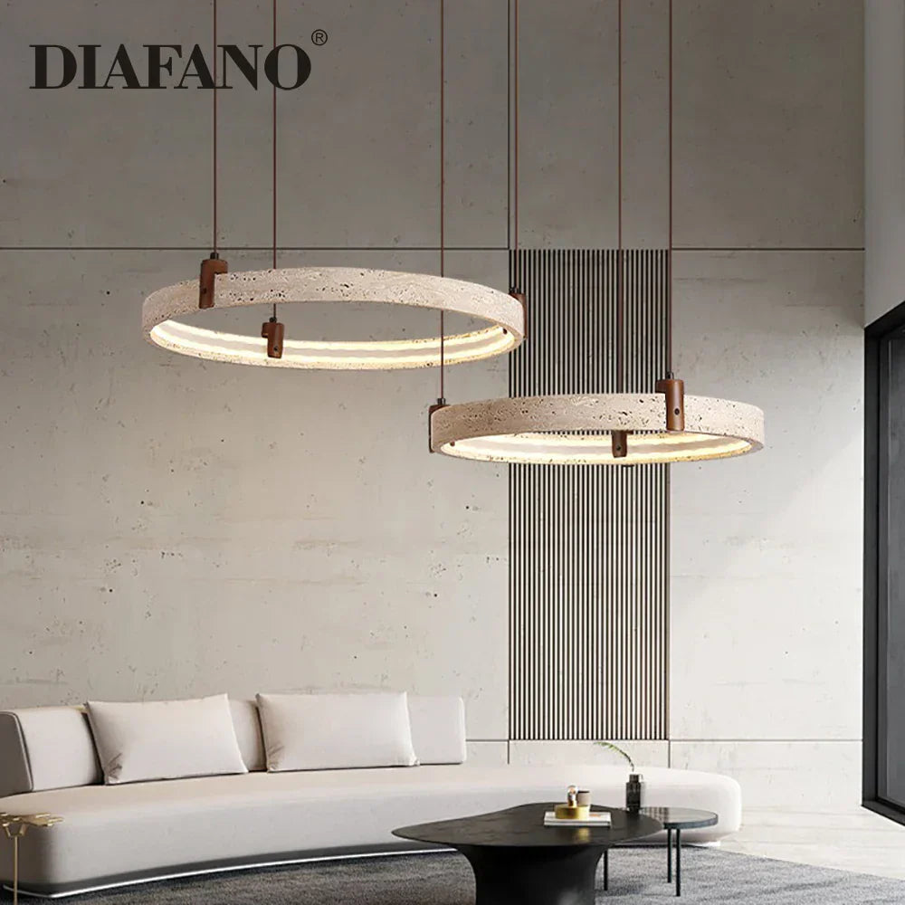DecorBites™ Cave Stone Chandelier Pendant Light - Luxury Nordic Living Room Fixture