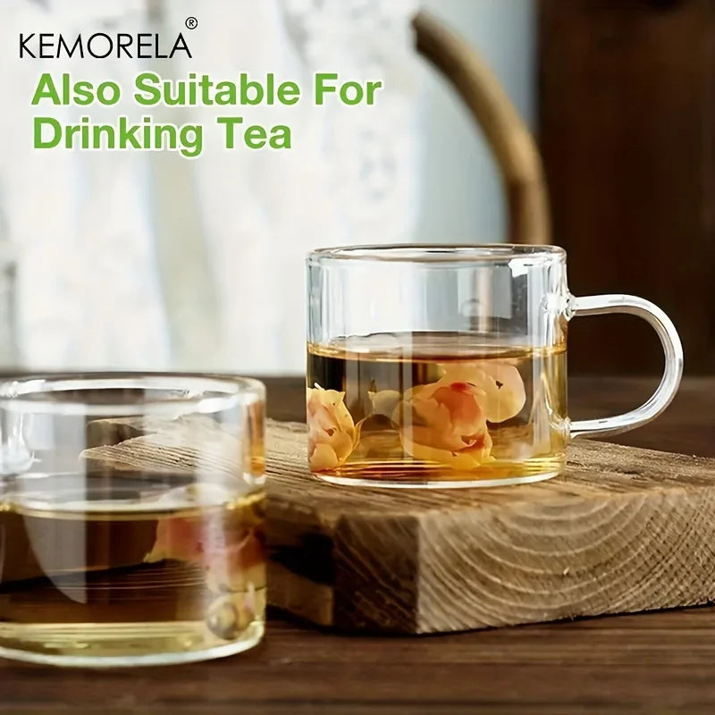 DecorBites™ 6PCS Glass Espresso Cups - 120ML 4OZ