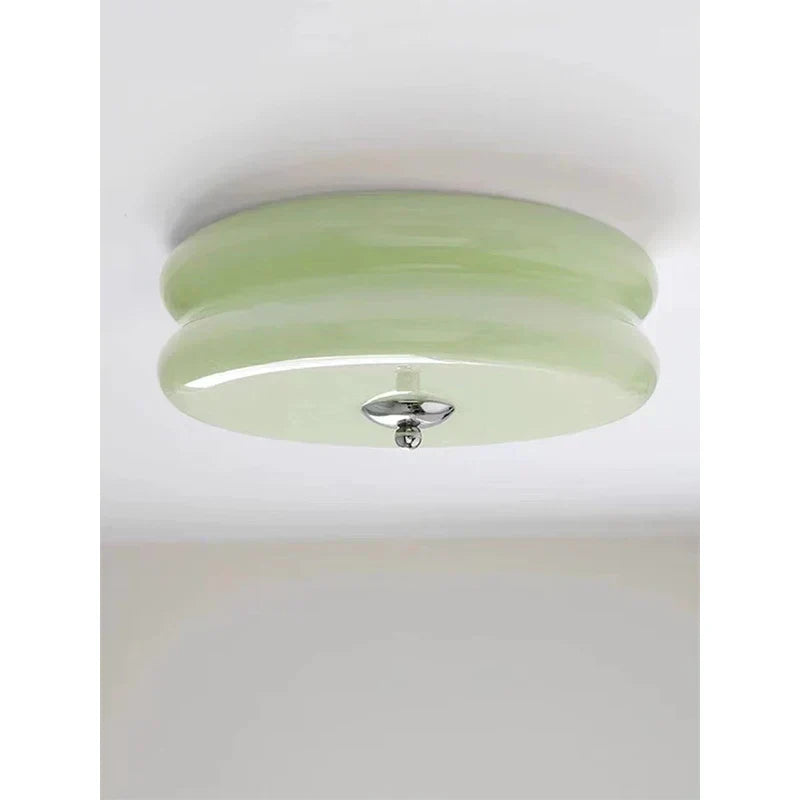 DecorBites™ Cream Medieval Glass Ceiling Lamp for Living Room, Dining Room, Bedroom & Study