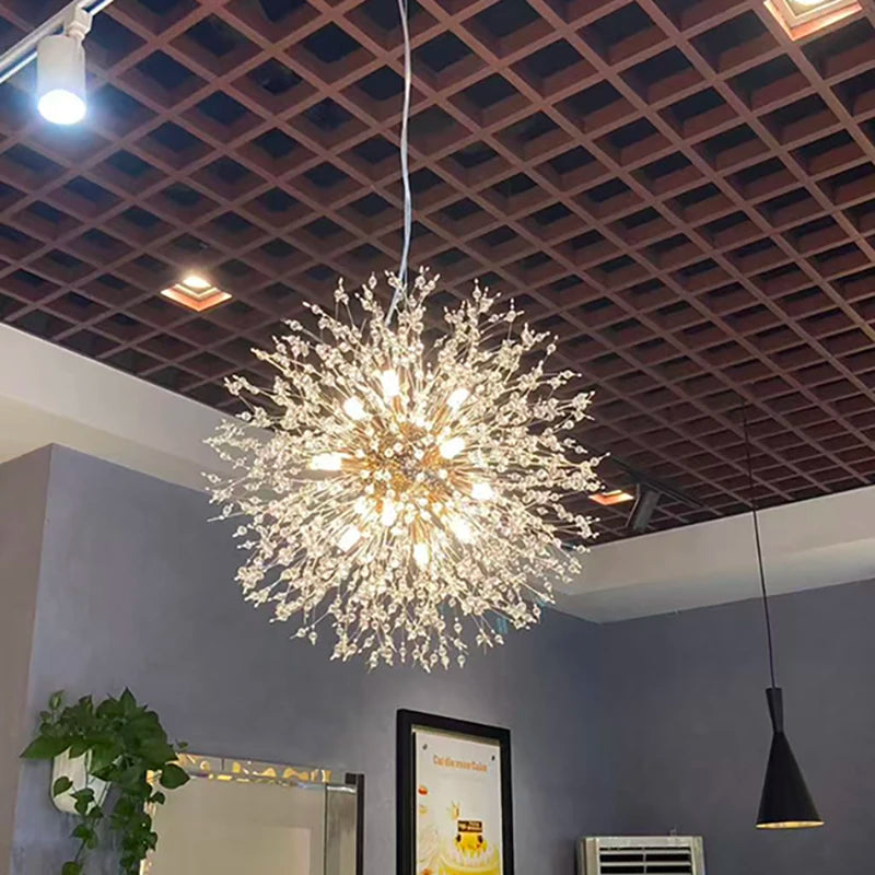 Modern Dandelion LED Lighting Pendant Lights Living Room Dining Room Bedroom pendant Lights Starry Fireball Lighting Fixtures