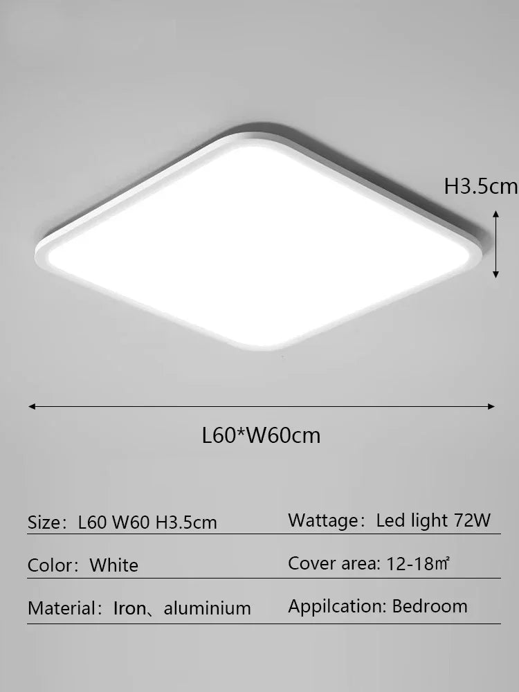 DecorBites™ LED Ceiling Lamp: Modern Minimalist Rectangular Design for Living room, Bedroom, Indoor Lighting