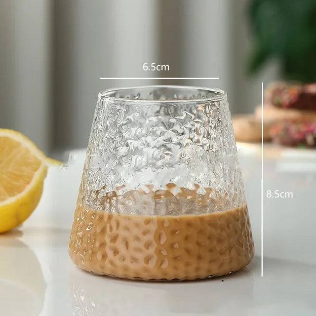 DecorBites™ Glass Cocktail Cups Set, Pink Juice & Water Cup, Nordic Style Design