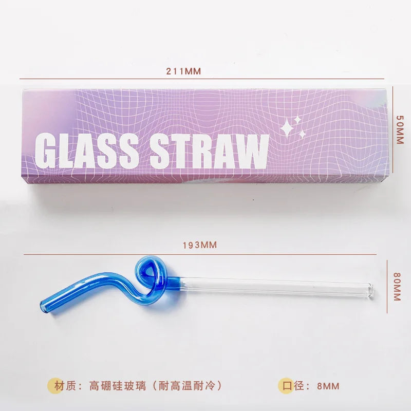  DecorBites™ Glass Flower Handle Stir Bar لأكواب القهوة والمشروبات المختلطة وحفلات المنزل