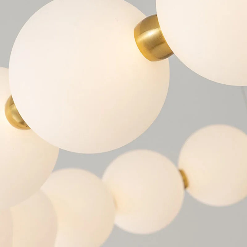 DecorBites™ Gold Acrylic LED Ceiling Chandelier for Living Room Bedroom Pendant Lighting