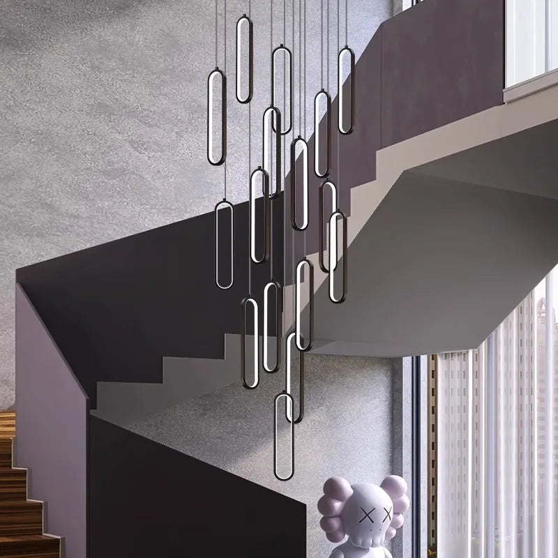 ثريات معلقة LED من DecorBites™ لغرفة المعيشة والسلالم والإضاءة الداخلية