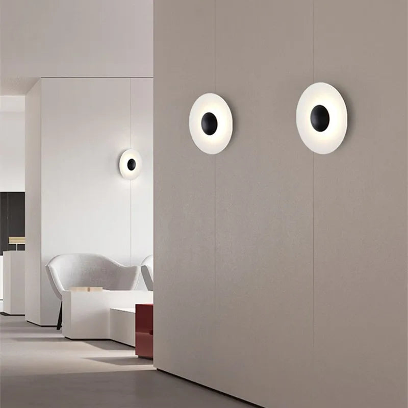 DecorBites™ Ginger Round Wall Lamp: Nordic Design Loft Lamp for Bedroom, Office, Aisle